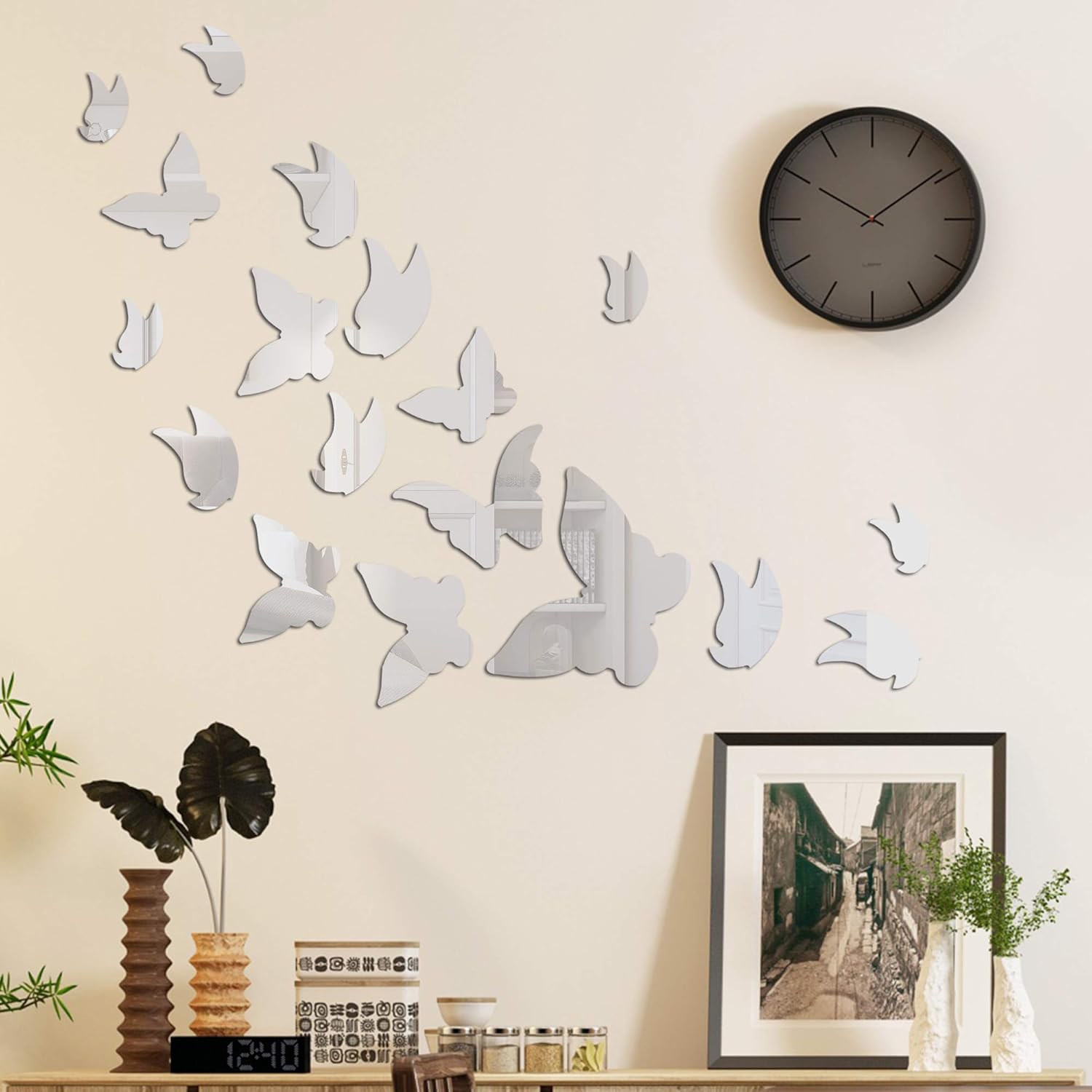 Acrylic Mirror Butterfly Wall Decals
