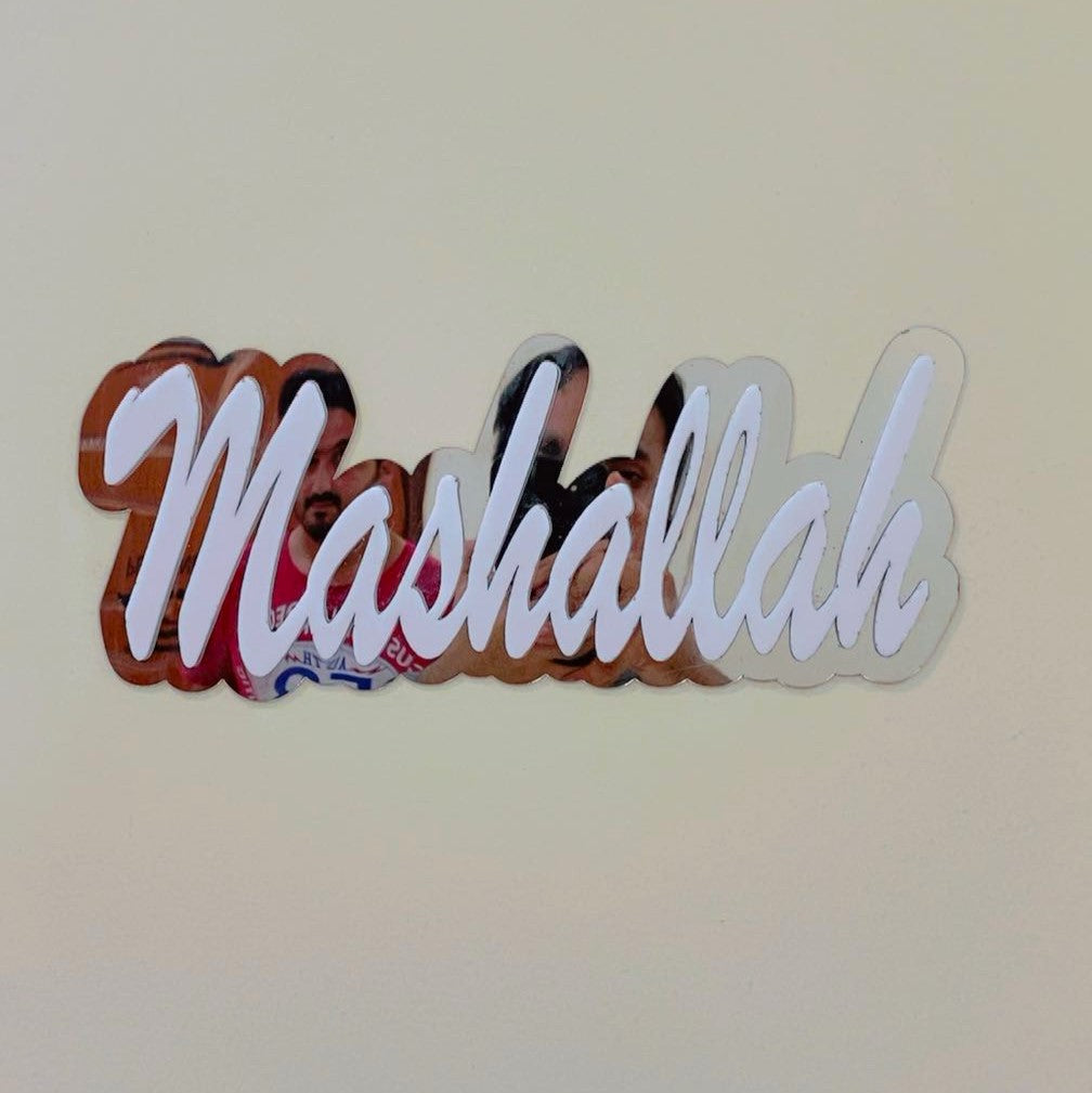 Mashallah Premium Acrylic Mirror Wall Decor