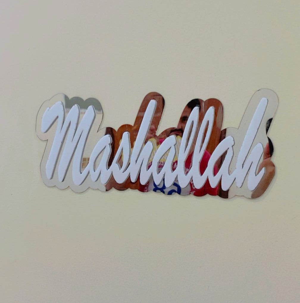 Mashallah Premium Acrylic Mirror Wall Decor