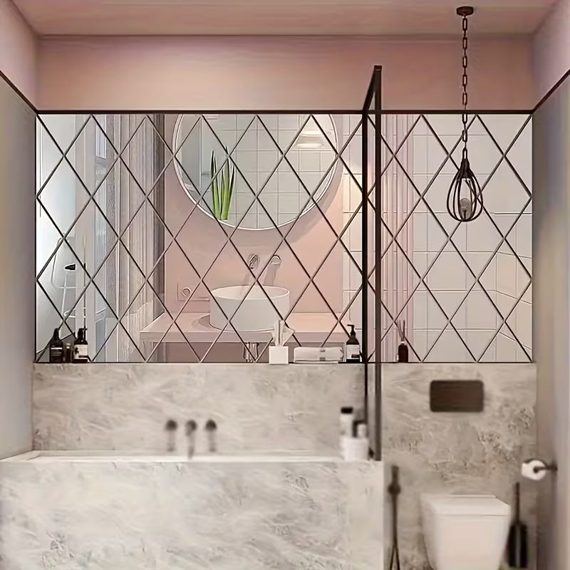 3D Ploygon Acrylic Mirror Wall Sticker *