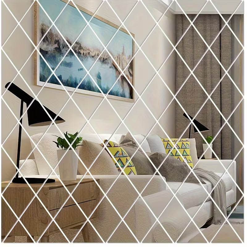 3D Ploygon Acrylic Mirror Wall Sticker *