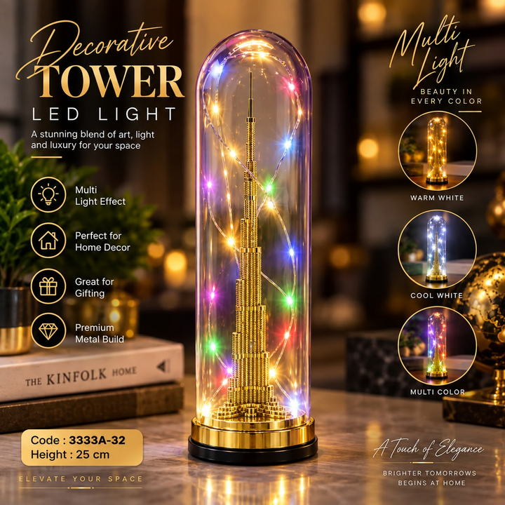 Decorative BURJ-KHALIFA tower LED light