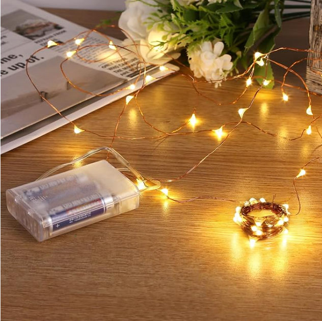 LED String Lights , Mini Battery Powered Copper Wire Starry Fairy Lights.