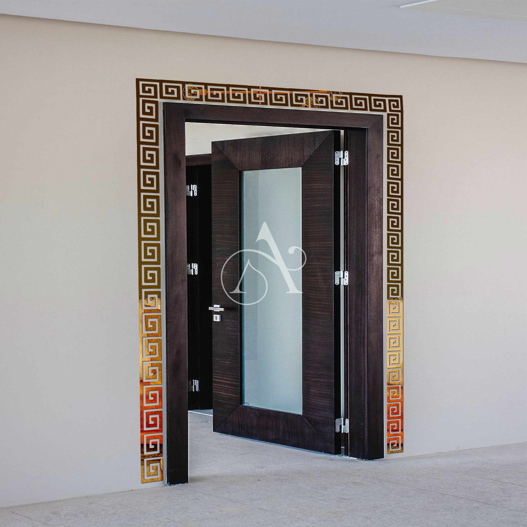 Border Greek Mirror Wall Sticker