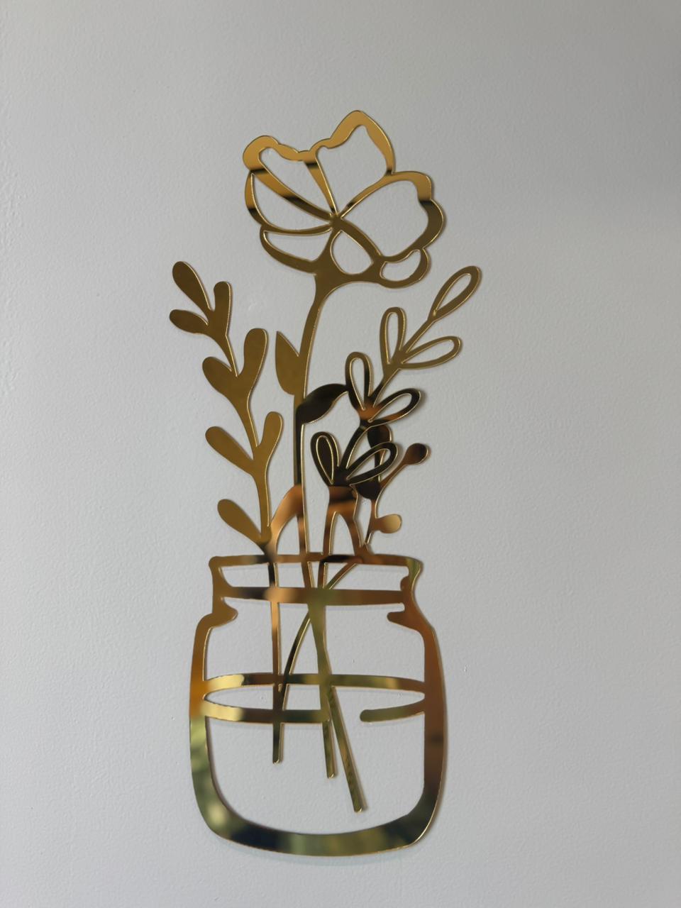 Flower Wall Sticker Acrylic Mirror Wall Decals