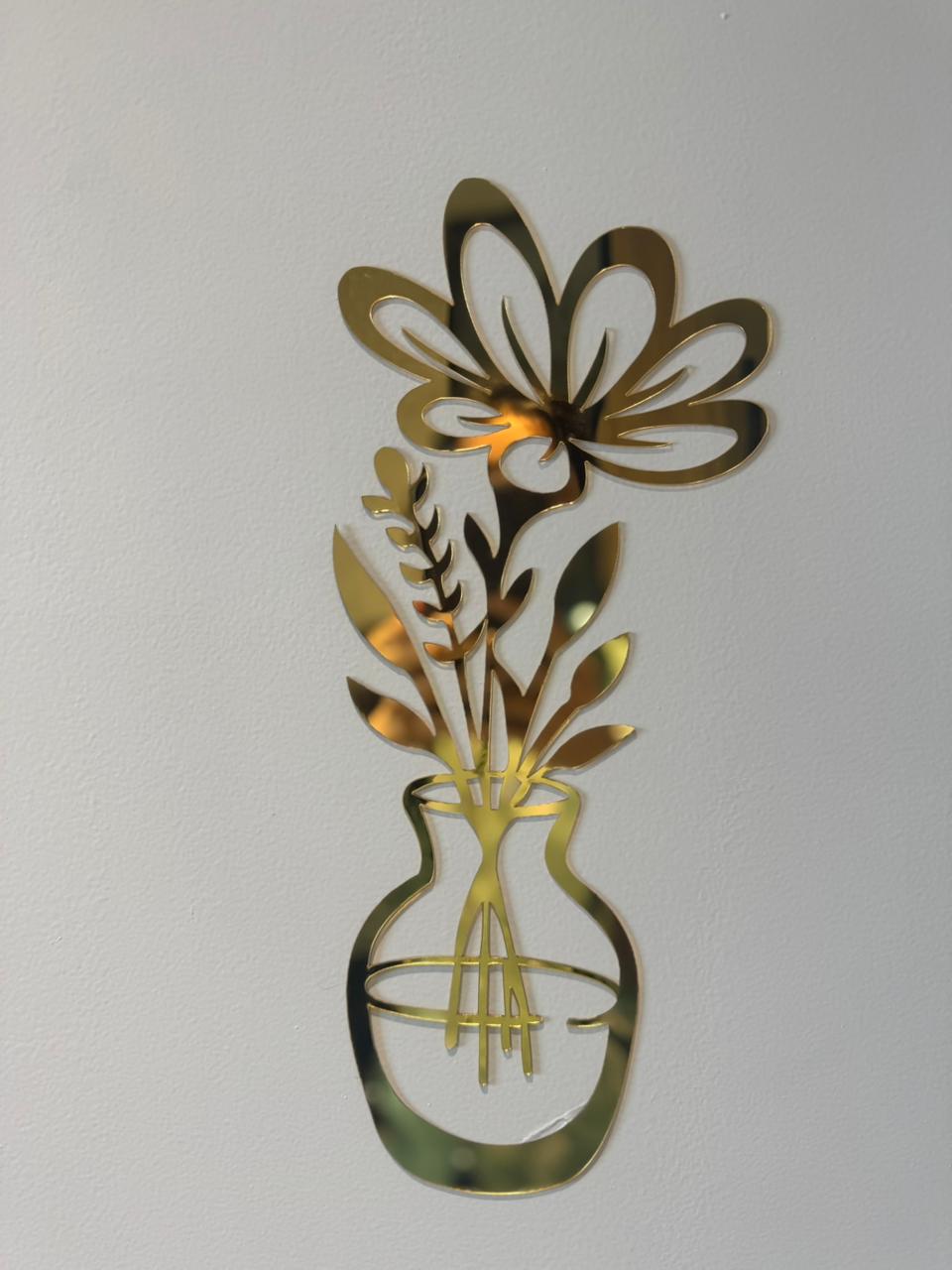 Flower Wall Sticker Acrylic Mirror Wall Decals