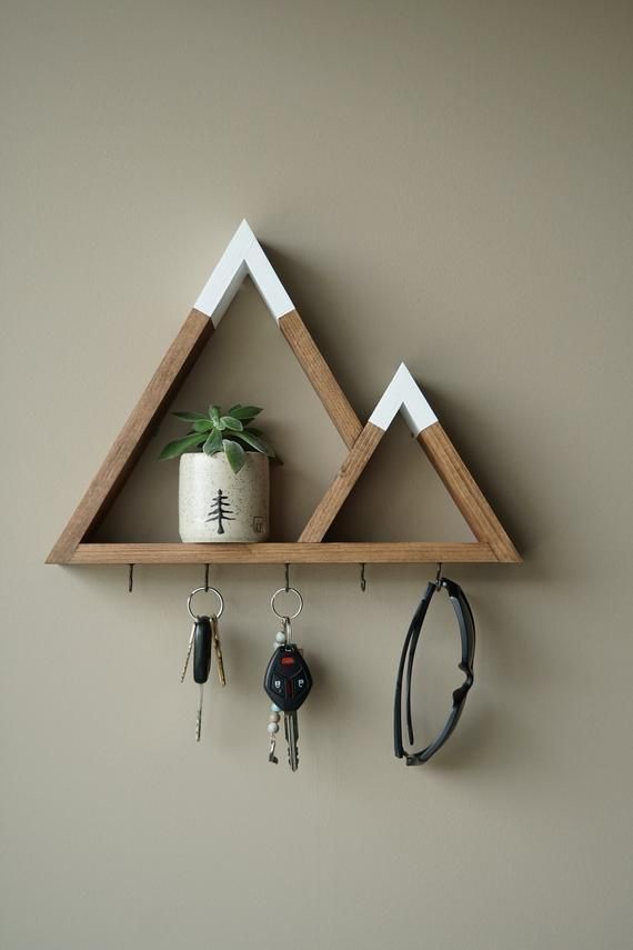 Wooden Rectangle Wall Shelve