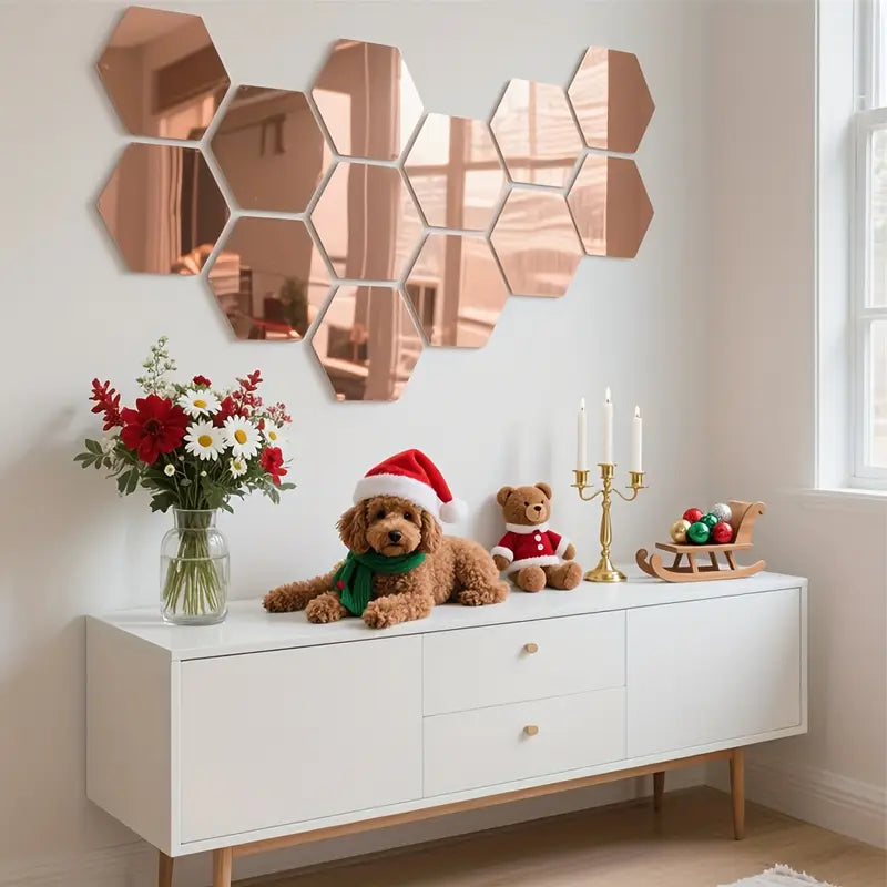 Hexagonal 3D Mirror Tiles
