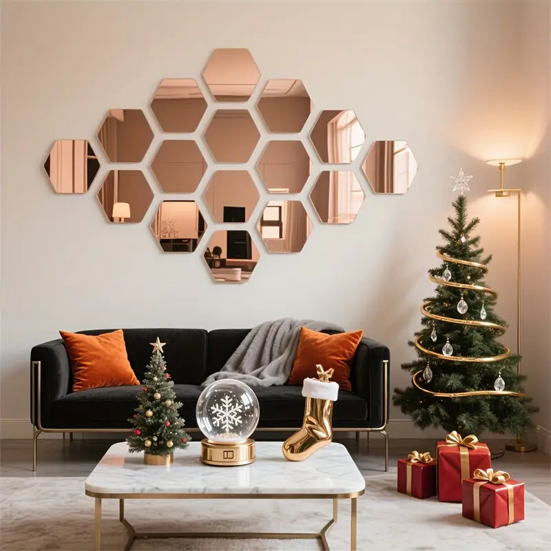 Hexagonal 3D Mirror Tiles