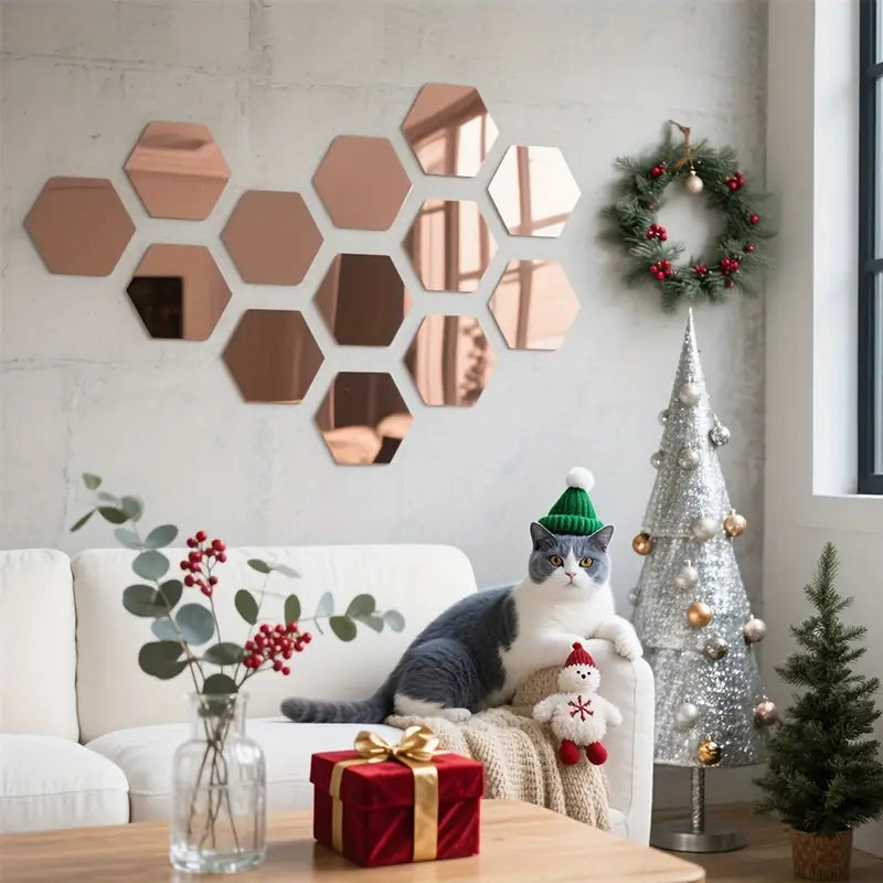 Hexagonal 3D Mirror Tiles