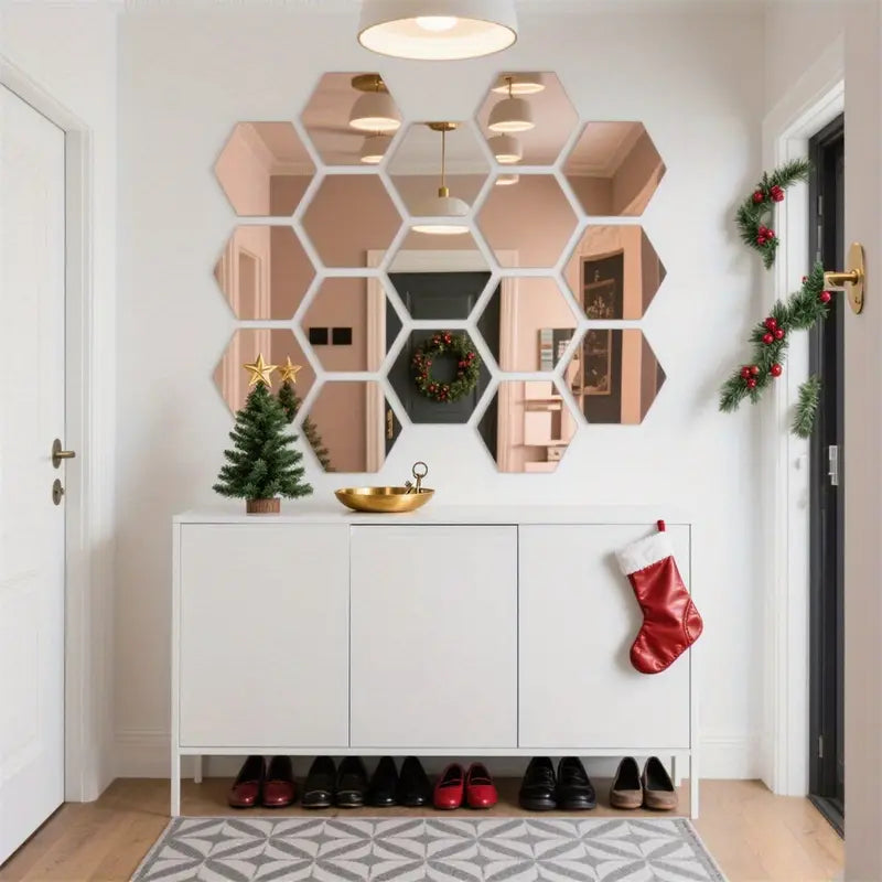 Hexagonal 3D Mirror Tiles