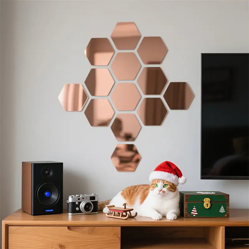 Hexagonal 3D Mirror Tiles