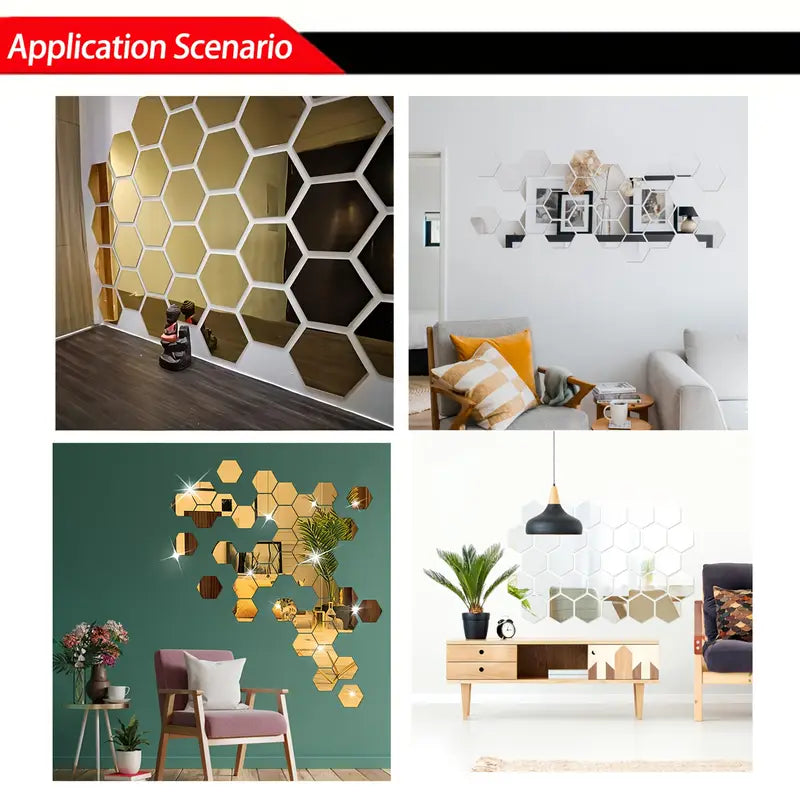 Hexagonal 3D Mirror Tiles