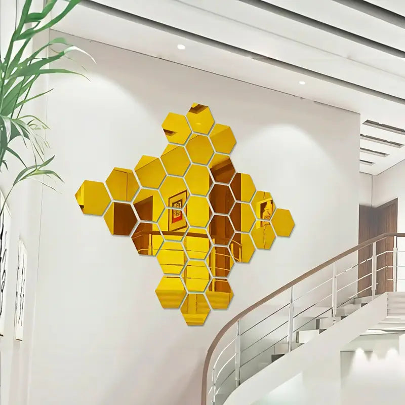 Hexagonal 3D Mirror Tiles