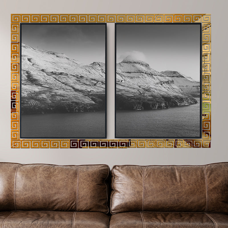 Border Greek Mirror Wall Sticker
